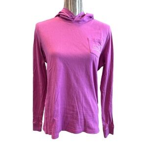 Vineyard Vines Women's Pink Hoodie Top small 100% cotton